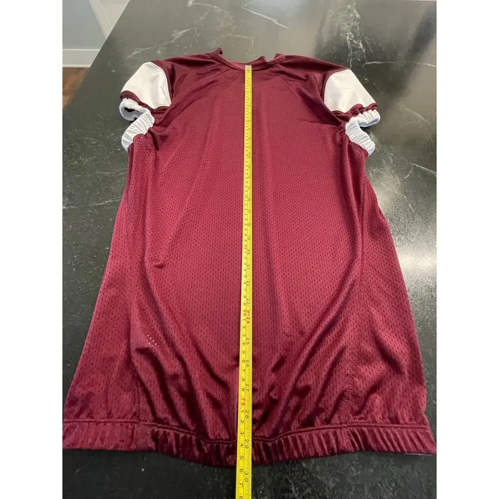 ADIDAS Techfit Hyped press coverage Maroon/White Jersey Large EUC